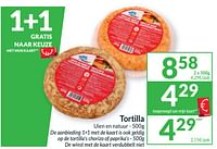 Promoties Tortilla uien en natuur - Huismerk - Intermarche - Geldig van 18/06/2024 tot 23/06/2024 bij Intermarche