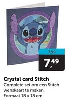 Promoties Crystal card stitch - Huismerk - Boekenvoordeel - Geldig van 15/06/2024 tot 25/06/2024 bij BoekenVoordeel