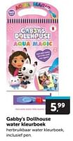 Promoties Gabby`s dollhouse water kleurboek - Gabby's Dollhouse - Geldig van 15/06/2024 tot 25/06/2024 bij BoekenVoordeel