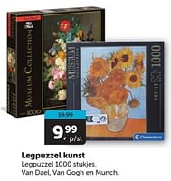 Promoties Legpuzzel kunst - Clementoni - Geldig van 15/06/2024 tot 25/06/2024 bij BoekenVoordeel