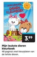 Promoties Mijn leukste dieren kleurboek - Huismerk - Boekenvoordeel - Geldig van 15/06/2024 tot 25/06/2024 bij BoekenVoordeel