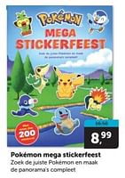 Promoties Pokémon mega stickerfeest - Huismerk - Boekenvoordeel - Geldig van 15/06/2024 tot 25/06/2024 bij BoekenVoordeel