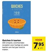 Promoties Quiches + taarten - Huismerk - Boekenvoordeel - Geldig van 15/06/2024 tot 25/06/2024 bij BoekenVoordeel