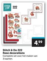 Promoties Stitch + do 222 rose decorations - Huismerk - Boekenvoordeel - Geldig van 15/06/2024 tot 25/06/2024 bij BoekenVoordeel