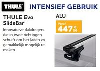 Promoties Barres de toit intensief gebruik thule evo slidebar - Thule - Geldig van 05/06/2024 tot 20/08/2024 bij Auto 5