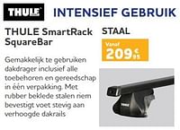 Promoties Barres de toit intensief gebruik thule smartrack squarebar - Thule - Geldig van 05/06/2024 tot 20/08/2024 bij Auto 5