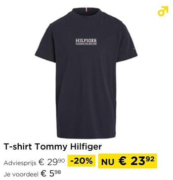 Promoties T-shirt tommy hilfiger - Tommy Hilfiger - Geldig van 26/05/2024 tot 30/06/2024 bij Molecule