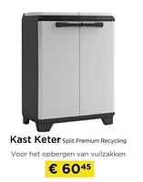 Promoties Kast keter split premium recycling - Keter - Geldig van 26/05/2024 tot 30/06/2024 bij Molecule