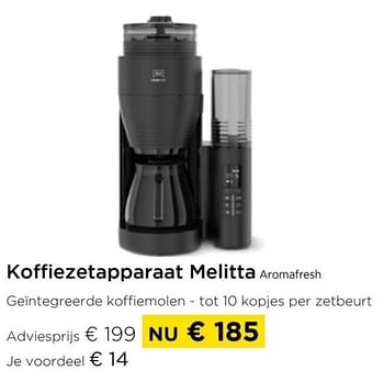 Promoties Koffiezetapparaat melitta aromafresh - Melitta - Geldig van 26/05/2024 tot 30/06/2024 bij Molecule
