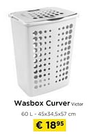 Promoties Wasbox curver victor - Curver - Geldig van 26/05/2024 tot 30/06/2024 bij Molecule