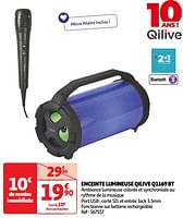Promoties Qilive enceinte lumineuse qilive q1169 bt - Qilive - Geldig van 18/06/2024 tot 24/06/2024 bij Auchan