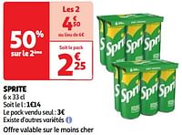 Promoties Sprite - Sprite - Geldig van 18/06/2024 tot 24/06/2024 bij Auchan