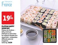 Promoties Plateau happy sushi day - Huismerk - Auchan - Geldig van 18/06/2024 tot 24/06/2024 bij Auchan