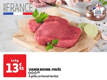 Promoties Viande bovine pavés - Huismerk - Auchan - Geldig van 18/06/2024 tot 24/06/2024 bij Auchan