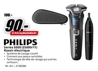 Promotions Philips series 5000 s5889-11 rasoir électrique - Philips - Valide de 17/06/2024 à 30/06/2024 chez Media Markt