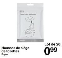 Promotions Housses de siège de toilettes - Produit maison - Zeeman  - Valide de 15/06/2024 à 21/06/2024 chez Zeeman