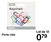 Promotions Porte-clés - Produit maison - Zeeman  - Valide de 15/06/2024 à 21/06/2024 chez Zeeman
