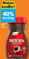 Promoties Nescafé original oploskoffie - Nescafe - Geldig van 17/06/2024 tot 23/06/2024 bij Albert Heijn