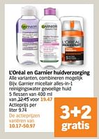 Promoties Garnier micellair alles-in-1 reinigingswater gevoelige huid - Garnier - Geldig van 17/06/2024 tot 23/06/2024 bij Albert Heijn