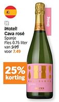 Promoties ¡hotel! cava rosé - Schuimwijnen - Geldig van 17/06/2024 tot 23/06/2024 bij Albert Heijn