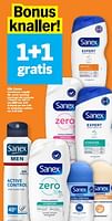 Promoties Zero% hydrating douchegel alle huidtypes - Sanex - Geldig van 17/06/2024 tot 23/06/2024 bij Albert Heijn