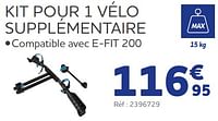 Promotions Kit pour 1 vélo supplémentaire - Produit maison - Auto 5  - Valide de 05/06/2024 à 20/08/2024 chez Auto 5