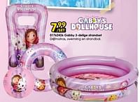 Promoties Gabby 3-delige strandset - Gabby's Dollhouse - Geldig van 15/06/2024 tot 07/07/2024 bij ToyChamp