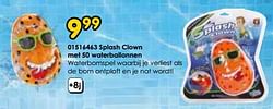 Splash clown met 50 waterballonnen