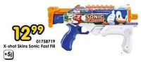 Promoties X-shot skins sonic fast fill - Zuru - Geldig van 15/06/2024 tot 07/07/2024 bij ToyChamp
