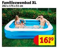 Promoties Familiezwembad xl - Huismerk - Kruidvat - Geldig van 18/06/2024 tot 23/06/2024 bij Kruidvat