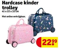 Promoties Hardcase kinder trolley - Huismerk - Kruidvat - Geldig van 18/06/2024 tot 23/06/2024 bij Kruidvat