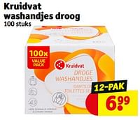 Promoties Kruidvat washandjes droog - Huismerk - Kruidvat - Geldig van 18/06/2024 tot 23/06/2024 bij Kruidvat