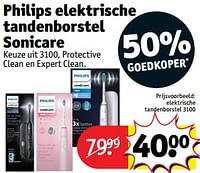 Promoties Philips elektrische tandenborstel 3100 - Philips - Geldig van 18/06/2024 tot 23/06/2024 bij Kruidvat