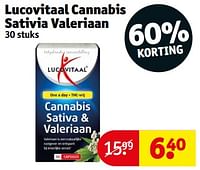 Promoties Lucovitaal cannabis sativia valeriaan - Lucovitaal - Geldig van 18/06/2024 tot 23/06/2024 bij Kruidvat
