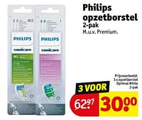 Promoties Opzetborstel optimal white - Philips - Geldig van 18/06/2024 tot 23/06/2024 bij Kruidvat