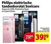 Promoties Philips elektrische tandenborstel sonicare 3100 - Philips - Geldig van 18/06/2024 tot 23/06/2024 bij Kruidvat