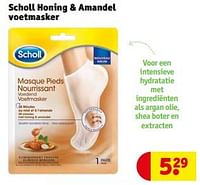Promoties Scholl honing + amandel voetmasker - Scholl - Geldig van 18/06/2024 tot 23/06/2024 bij Kruidvat