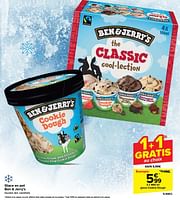 Promoties Glace cookie dough - Ben&Jerry's - Geldig van 19/06/2024 tot 01/07/2024 bij Carrefour