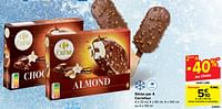 Promoties Sticks chocolat et amandes - Huismerk - Carrefour  - Geldig van 19/06/2024 tot 01/07/2024 bij Carrefour