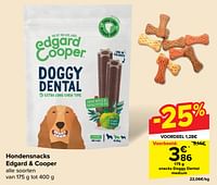 Promoties Snacks doggy dental medium - Edgard & Cooper - Geldig van 19/06/2024 tot 01/07/2024 bij Carrefour