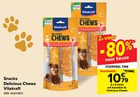 Promoties Wit kauwbot xl delicious chews - Vitakraft - Geldig van 19/06/2024 tot 01/07/2024 bij Carrefour