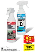 Promoties Spray tegen nare geurtjes - HG - Geldig van 19/06/2024 tot 01/07/2024 bij Carrefour