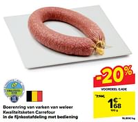 Promoties Boerenring van varken van weleer kwaliteitsketen carrefour - Huismerk - Carrefour  - Geldig van 19/06/2024 tot 01/07/2024 bij Carrefour