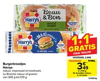 Promoties Xl broodjes natuur - Harry's - Geldig van 19/06/2024 tot 01/07/2024 bij Carrefour