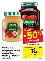 Promoties Appelcompote met stukken - Materne - Geldig van 19/06/2024 tot 01/07/2024 bij Carrefour