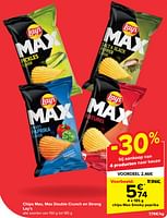 Promoties Chips max smoky paprika - Lay's - Geldig van 19/06/2024 tot 01/07/2024 bij Carrefour