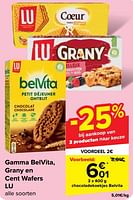 Promoties Chocoladekoekjes belvita - Lu - Geldig van 19/06/2024 tot 01/07/2024 bij Carrefour