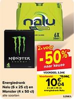 Promoties Energiedrank nalu - Nalu - Geldig van 19/06/2024 tot 01/07/2024 bij Carrefour