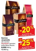 Promoties Gemalen koffie moka absolu - JACQMOTTE - Geldig van 19/06/2024 tot 01/07/2024 bij Carrefour