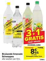 Promoties Schweppes indian tonic - Schweppes - Geldig van 19/06/2024 tot 01/07/2024 bij Carrefour